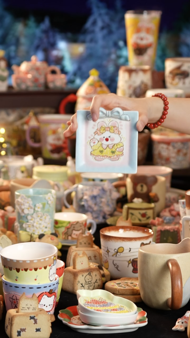 其他陶景德镇釉下彩手绘设计师款陶瓷