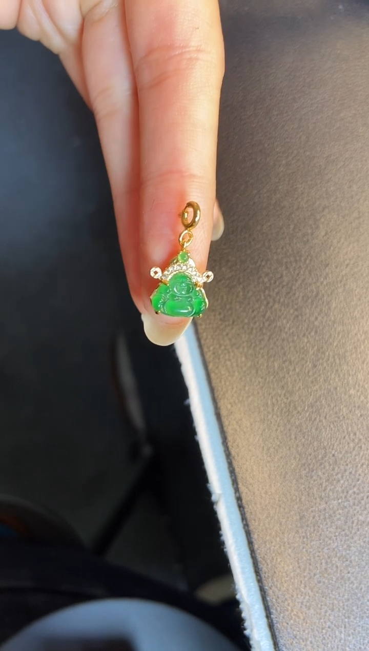 吊坠(不含链)银S925镶嵌翡翠1