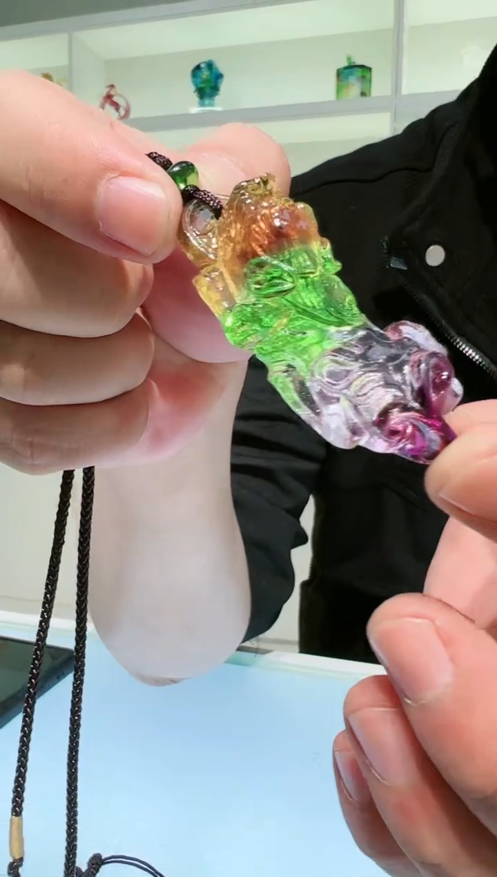 【闪购商品】茶宠古法琉璃貔貅吊坠
