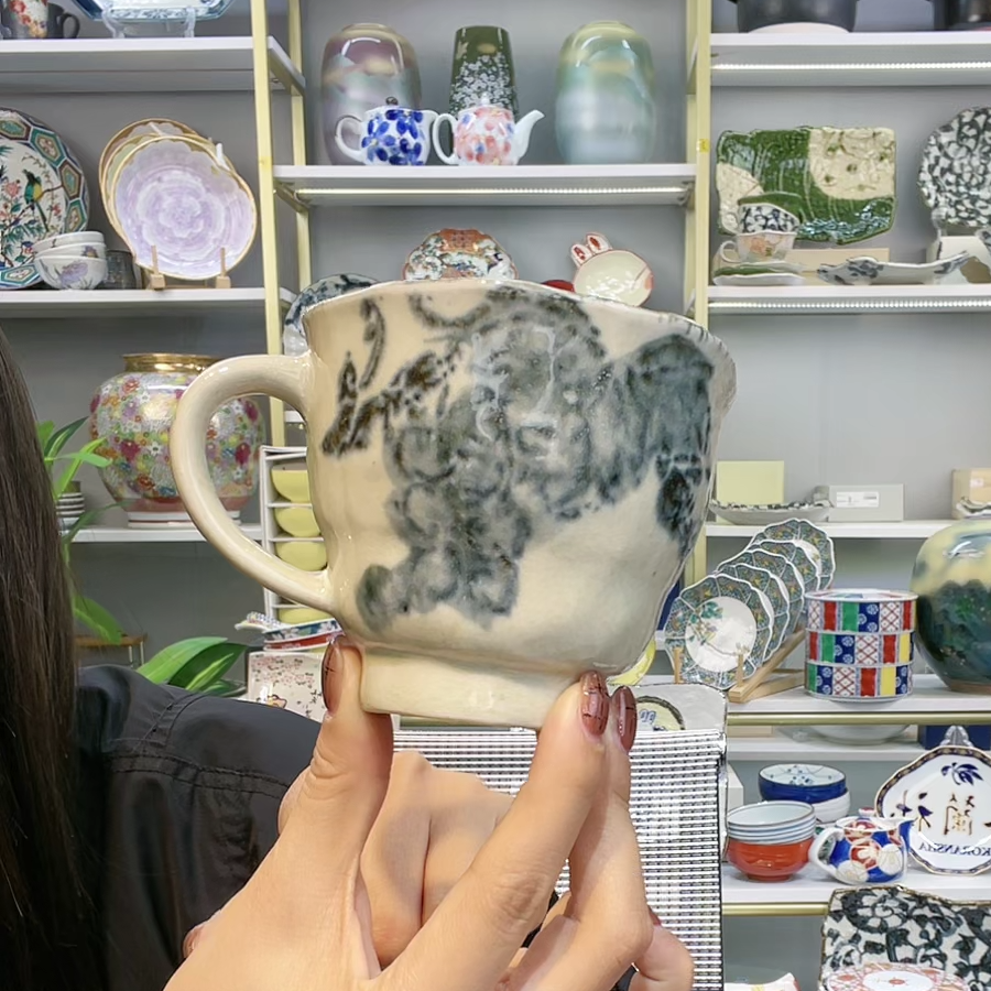 【单支】日本进口Bloom手绘葡萄马克杯250ml