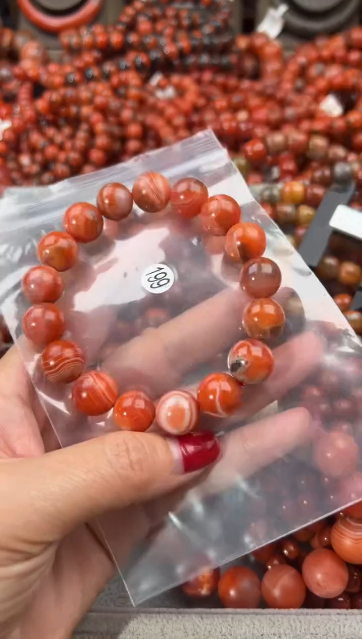 未镶嵌手串南红玛瑙12+