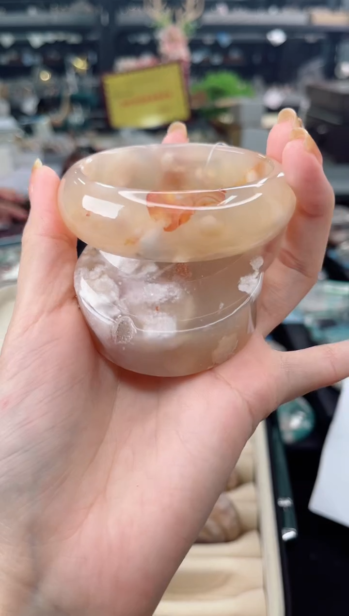 【闪购商品】石英质玉手镯未镶嵌57圈口（赠品镯心）3674508