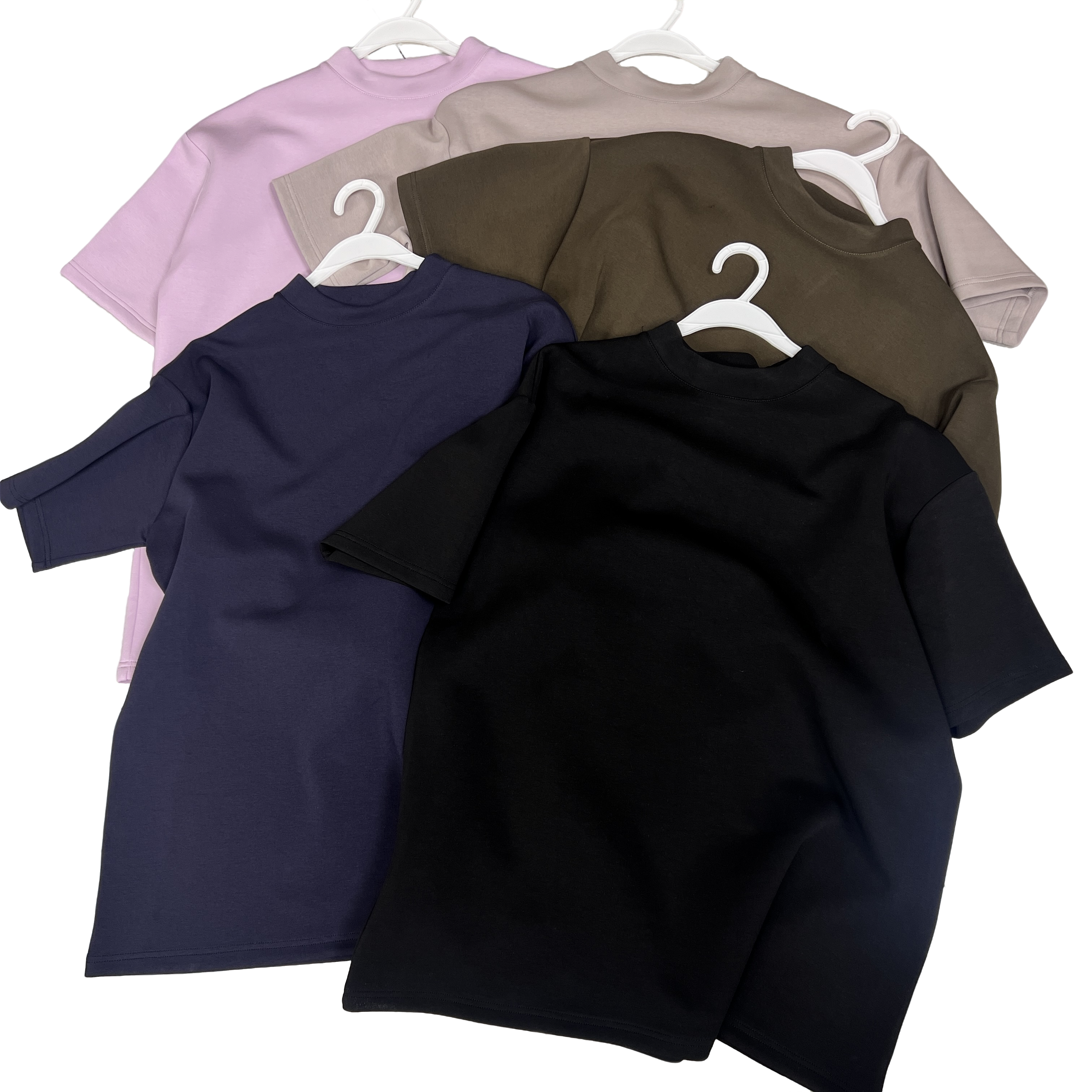 曼巴棉小斗篷中袖大版体恤～8889