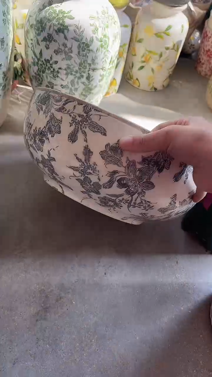 【闪购商品】陶瓷花盆高12cm内口28cm