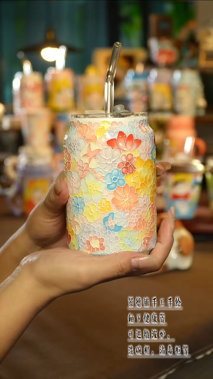 景德镇陶瓷手工手绘&A483