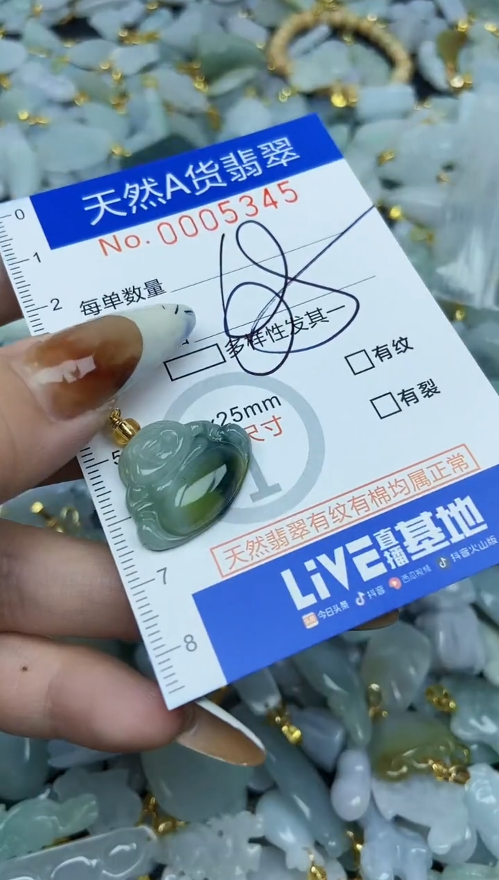 【闪购商品】翡翠颈饰未镶嵌天然A货翡翠