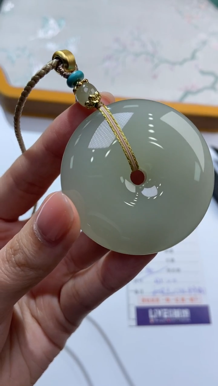 颈饰未镶嵌和田玉374491/和田玉平安扣   多样性一件发