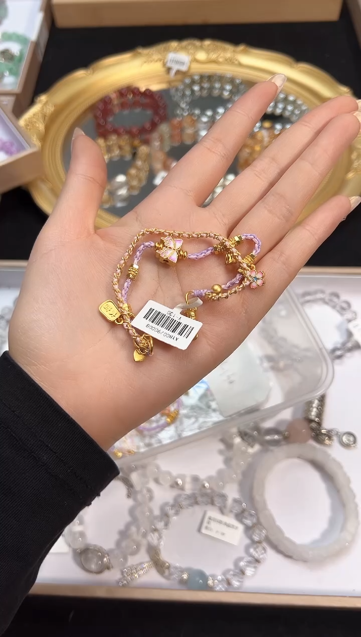 【闪购商品】水晶手链合金颜色微差多样性发货发其一