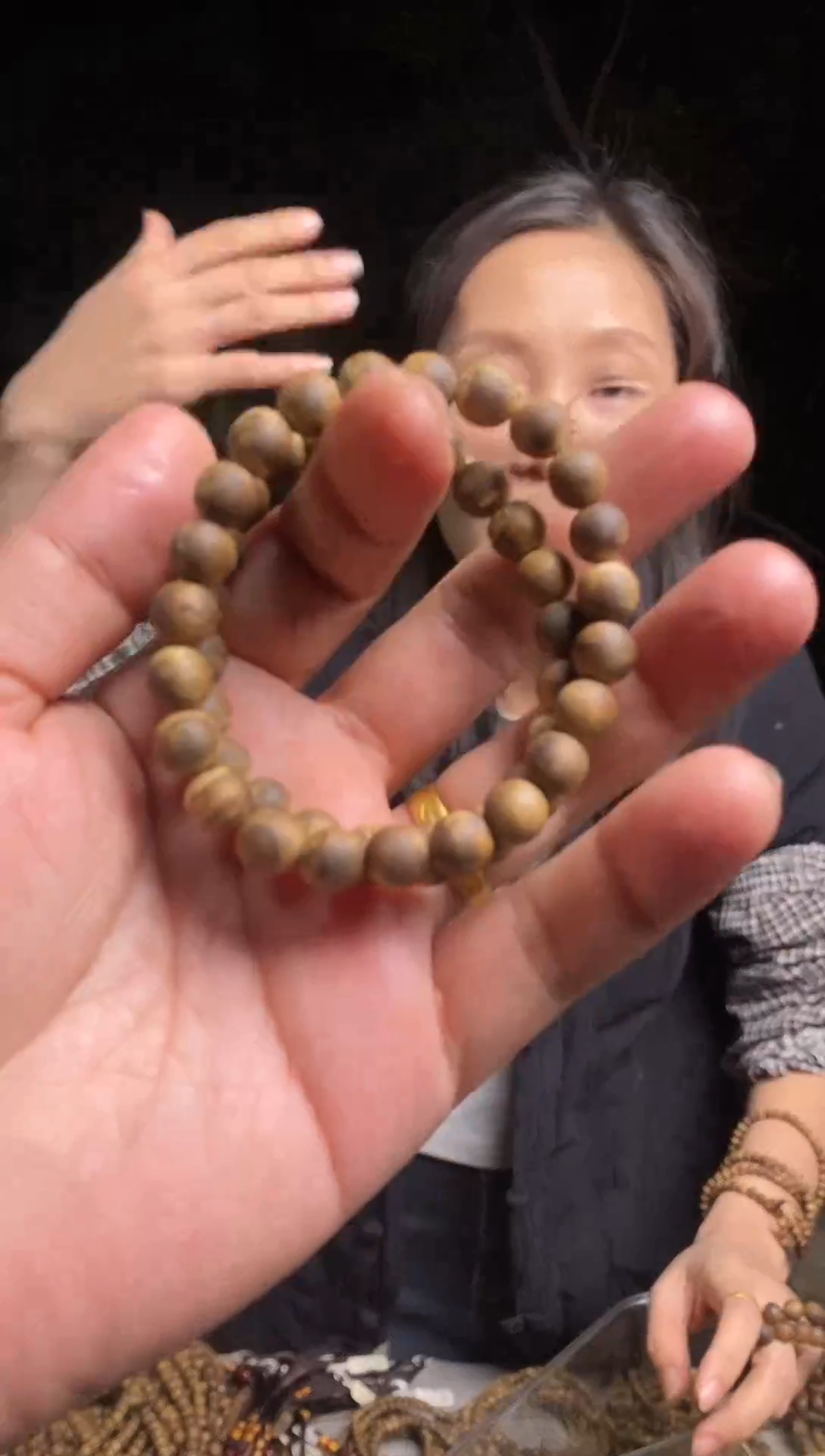 沉香手串原色09圆珠单圈棋楠手串多样性发一