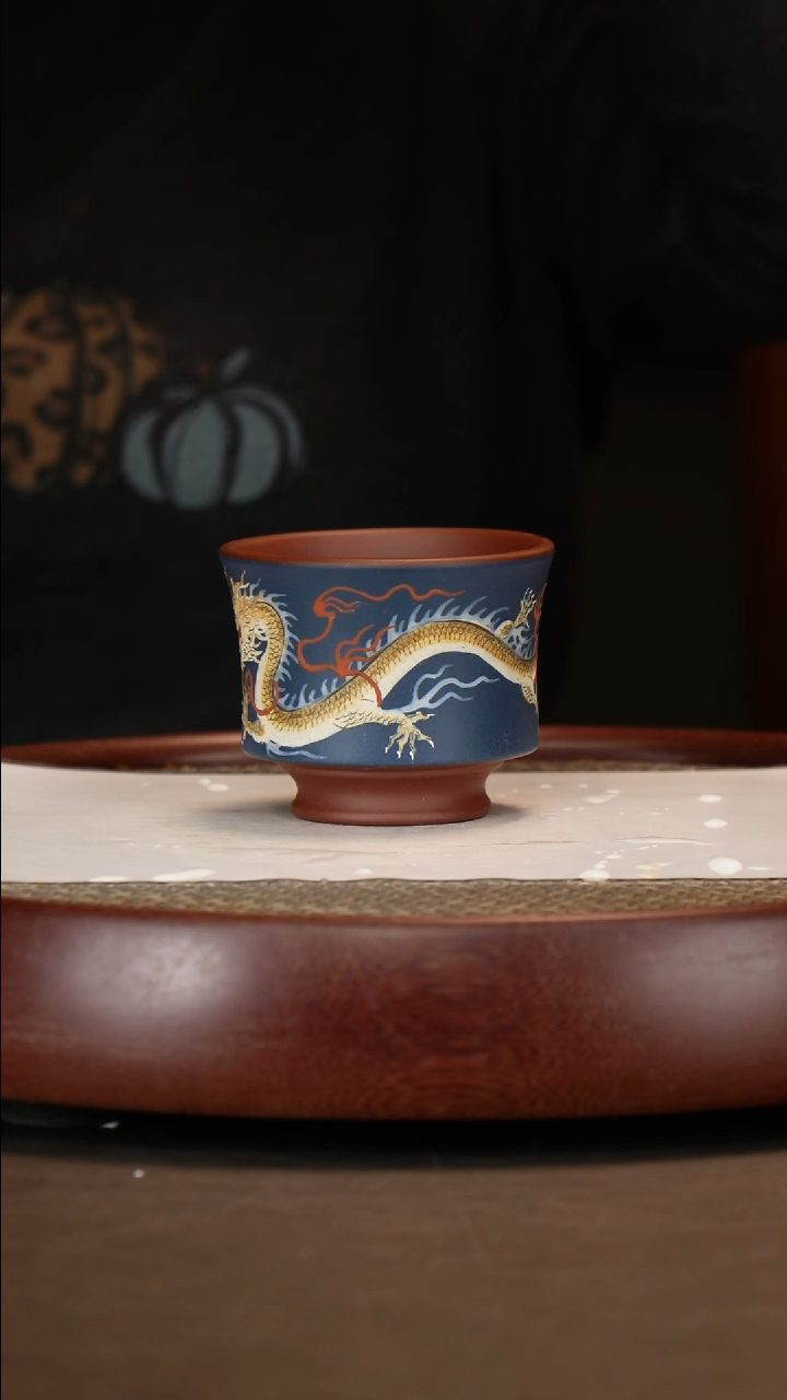 【闪购商品】紫砂茶壶泥绘龙杯