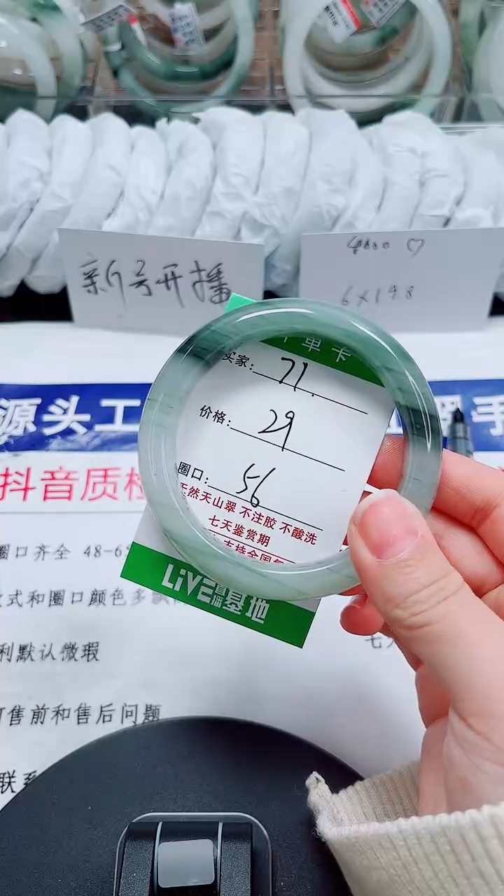 未镶嵌手镯石英质玉71-55/56