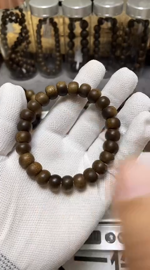 【闪购商品】沉香手串柬埔寨金丝菩萨棋沉香1.0规格沉水级算盘