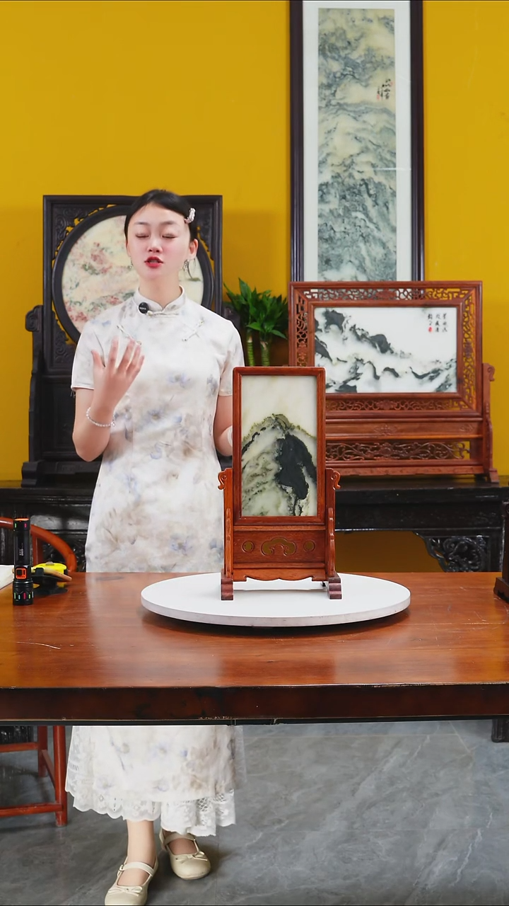 石材天然大理石画摆件