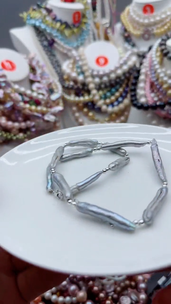 淡水珍珠未镶嵌颈饰1