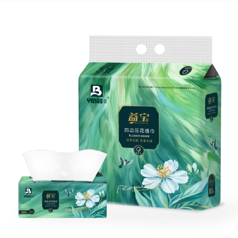 益宝花柔系列软抽10连包/提