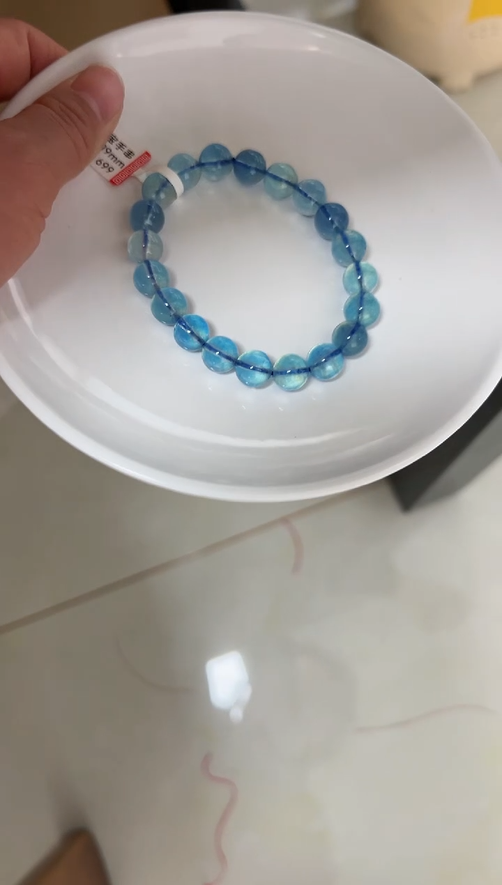 【闪购商品】海蓝宝石手链未镶嵌海南宝9m+