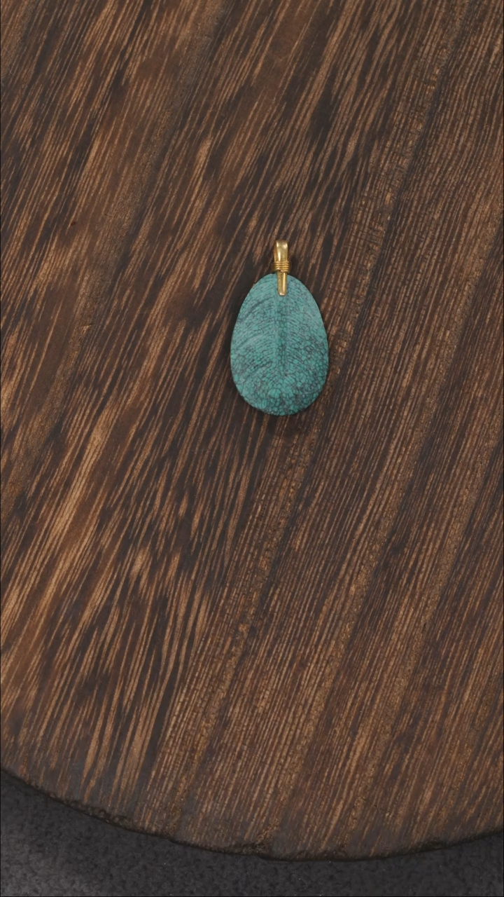 【闪购商品】绿松石挂饰18K金镶嵌1