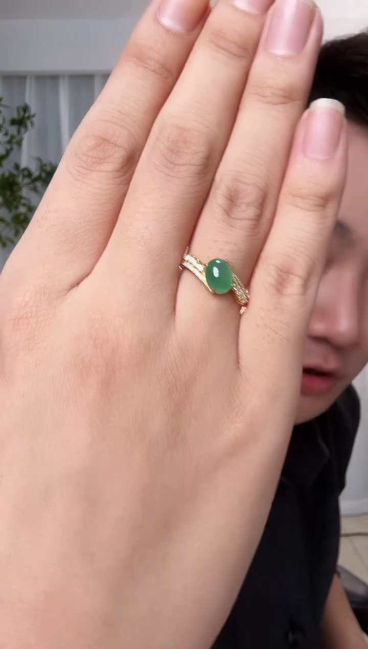 纯铜大理石时尚戒指