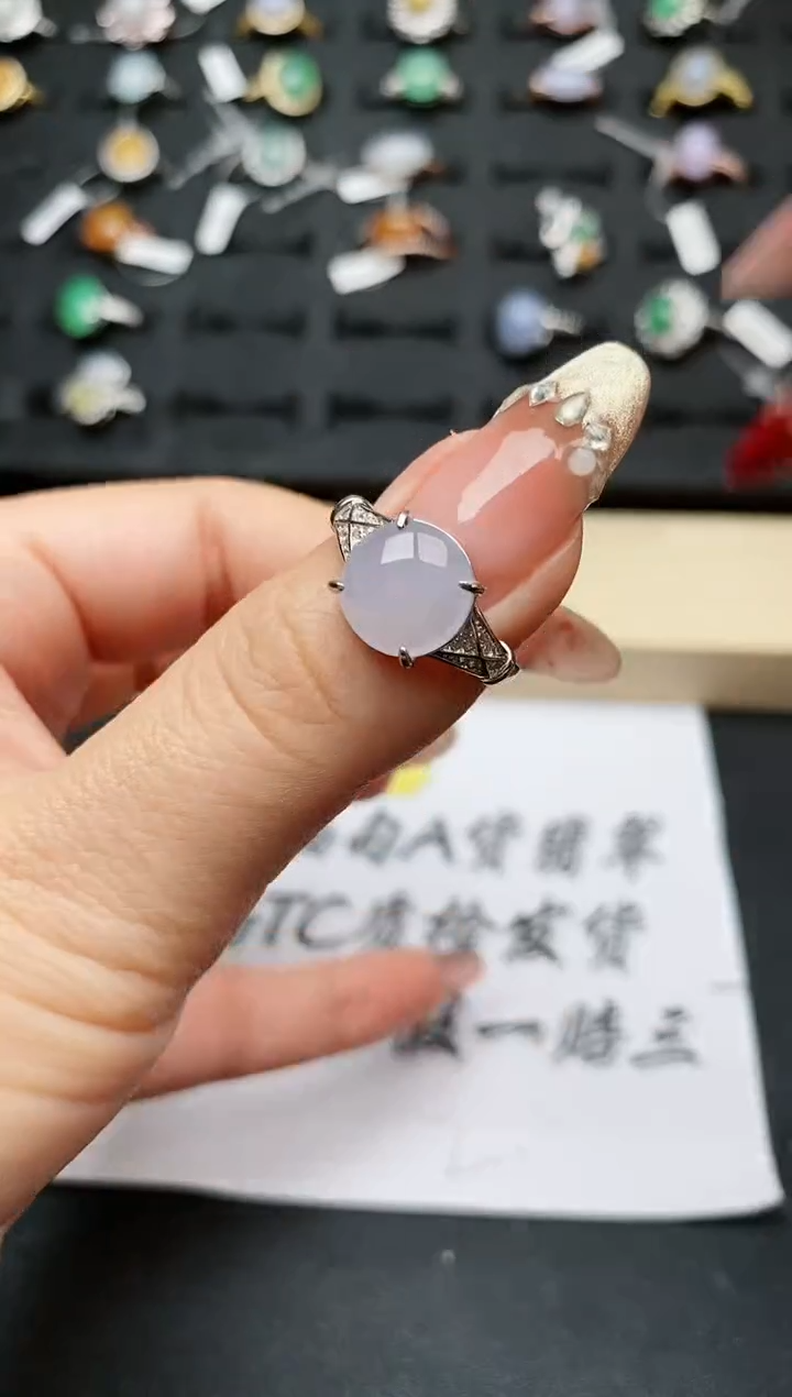 【闪购商品】翡翠戒指银S925镶嵌........