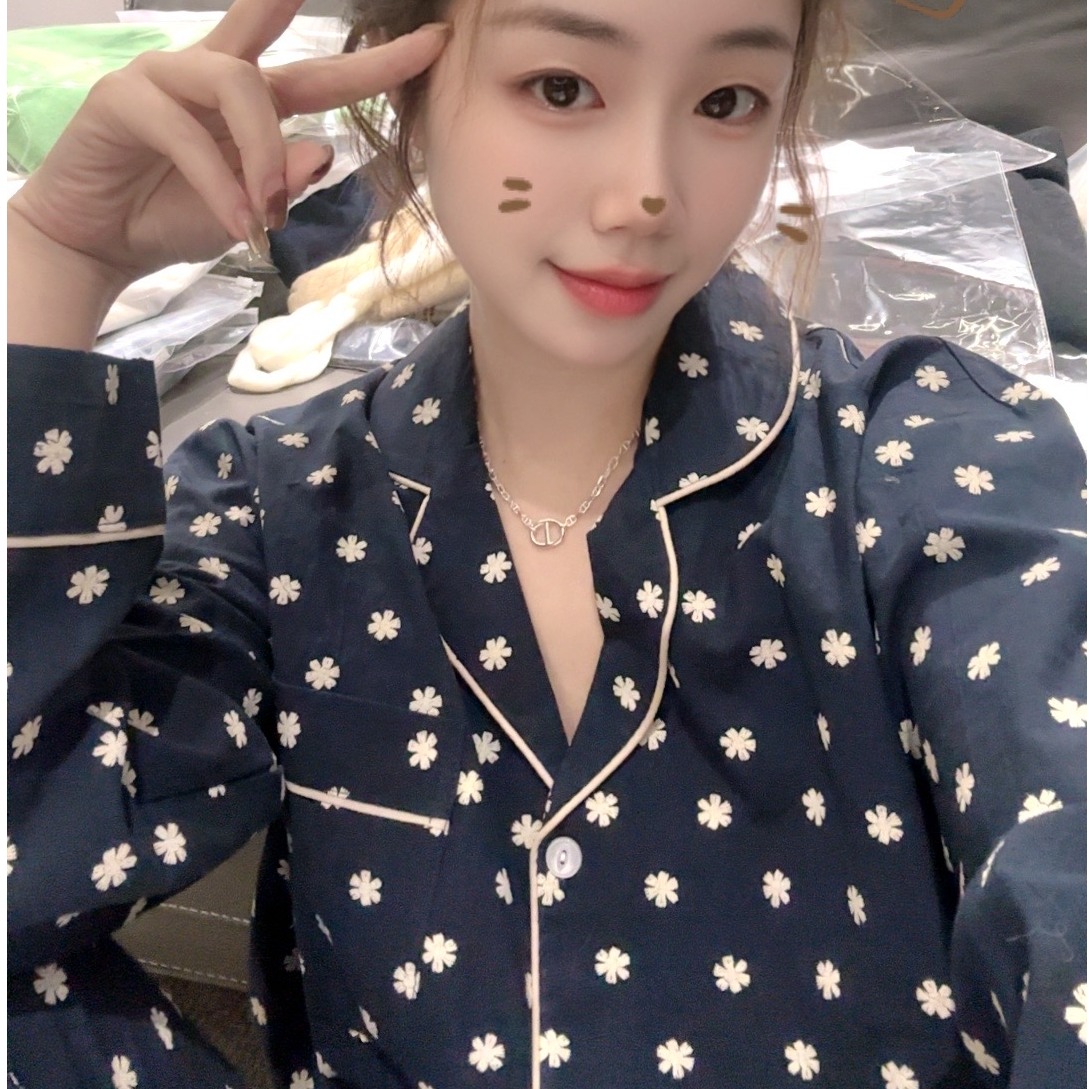 【慧姐韩国正品】简约气质碎花家居服/N0退N0换