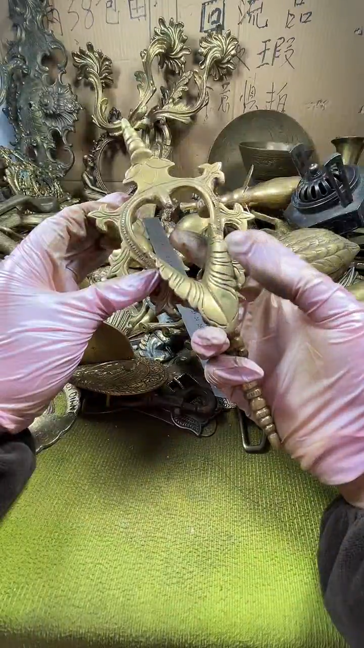 姚***摇亿锦铜回流铜器摆件69