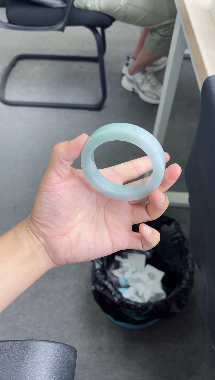 未镶嵌手镯定制翡翠天**莲手镯