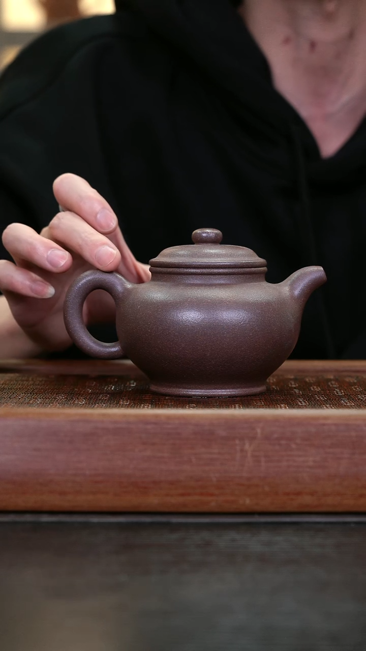 茶壶紫砂JF    全砂桃花泥     掇只    300cc