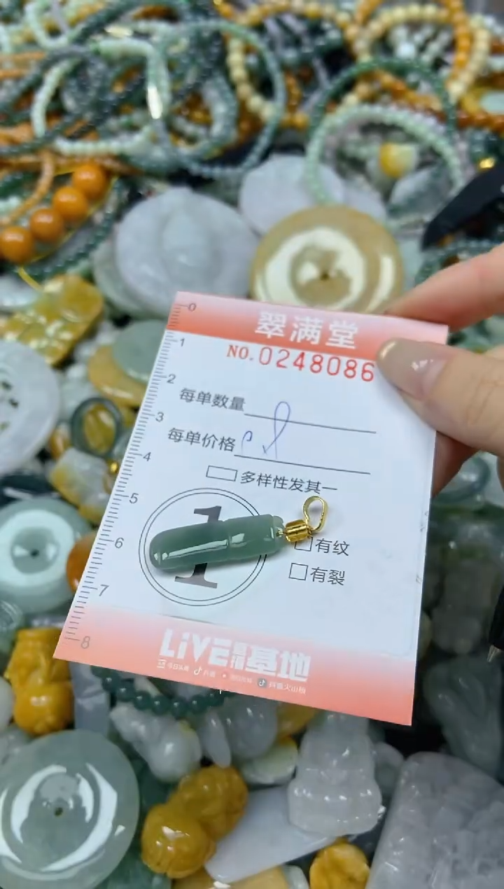 未镶嵌挂件翡翠闪购0248086