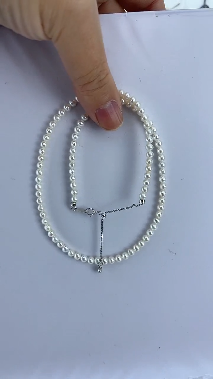 【闪购商品】淡水珍珠颈饰未镶嵌21天然极光珍珠小米珠4-5