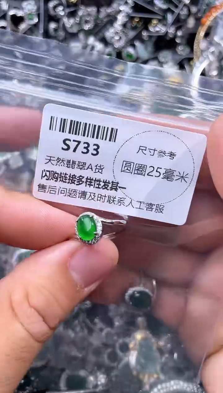 【闪购商品】翡翠未镶嵌颈饰S733戒指