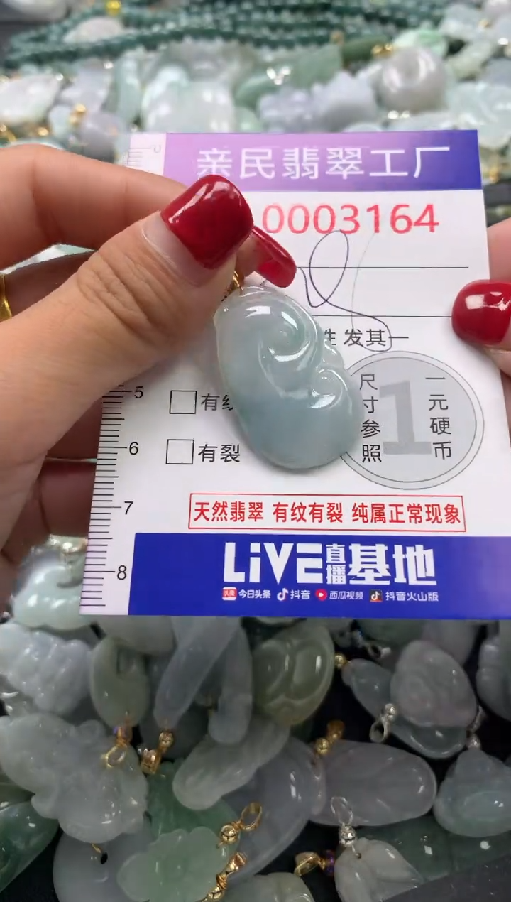 吊坠(不含链)未镶嵌翡翠3164