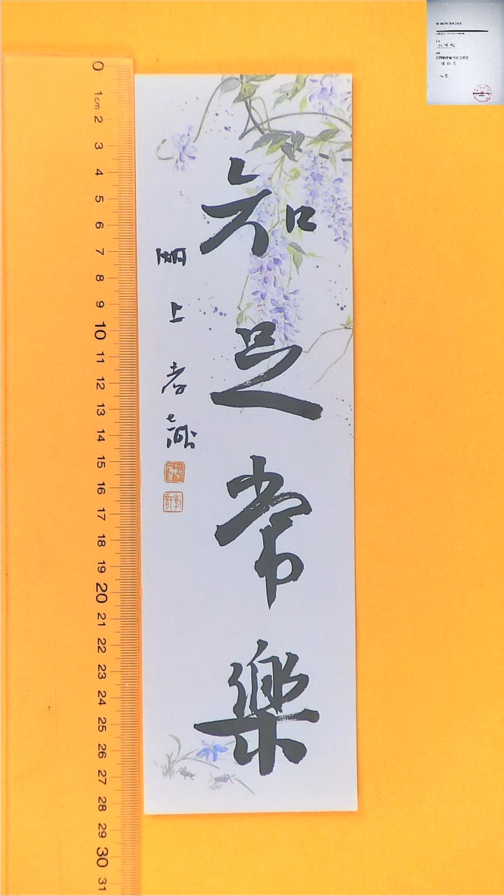 【闪购商品】书法江孝龙书法福利知足常乐7*28