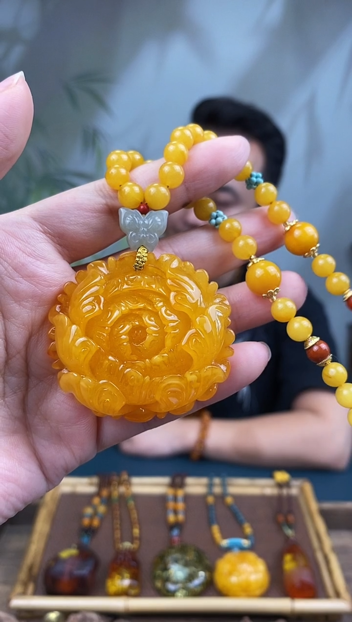 未镶嵌琥珀裸石基地发货 一物一证 顺丰包邮