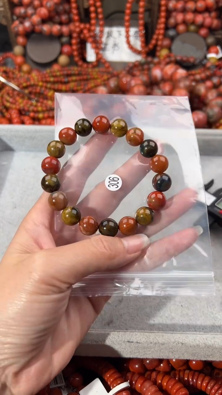 南红玛瑙未镶嵌手串11+