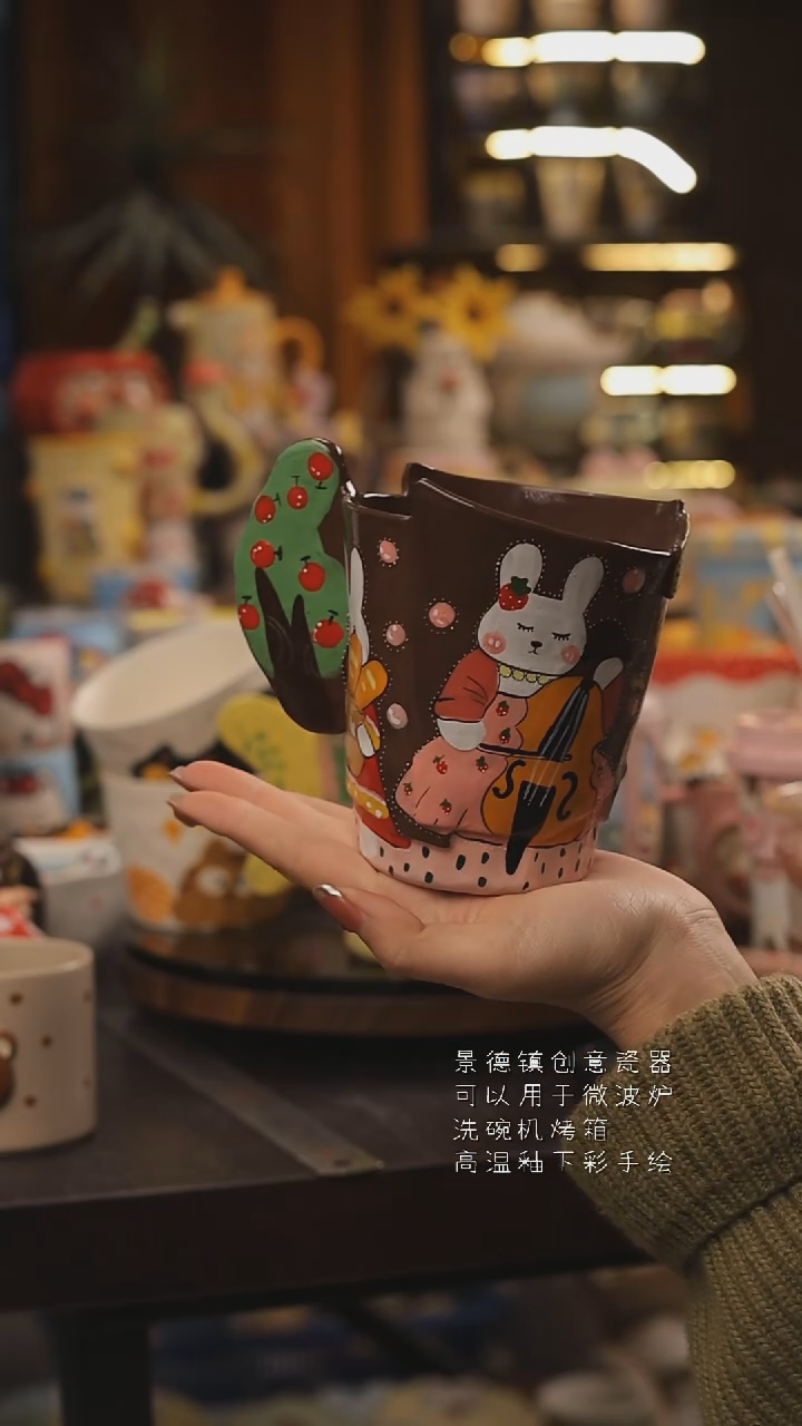 景德镇釉下彩绘设计师款式陶瓷