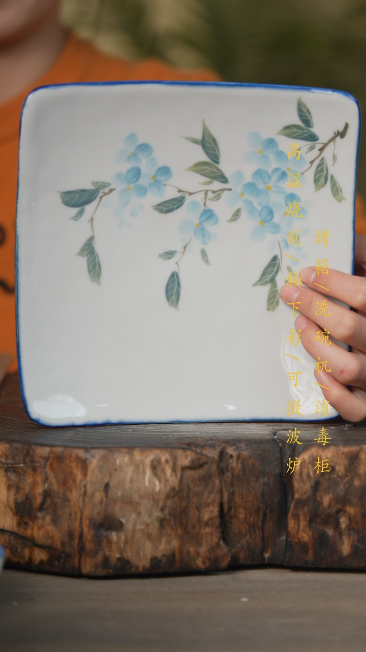 【闪购商品】瓷片景德镇高温釉下彩可微波烤箱洗碗机