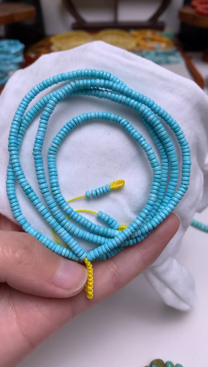 未镶嵌绿松石手链2