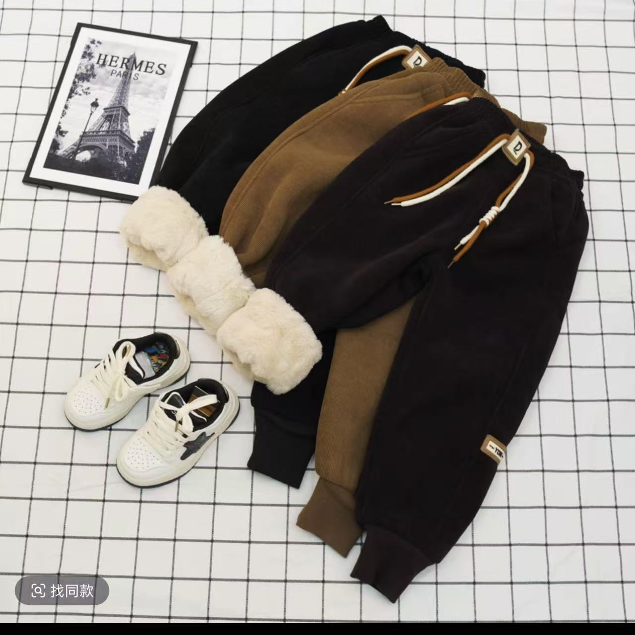 【高货50单】儿童仿兔毛棉裤男宝