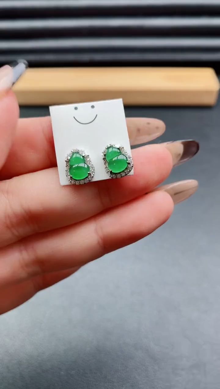 银S925镶嵌戒指翡翠1