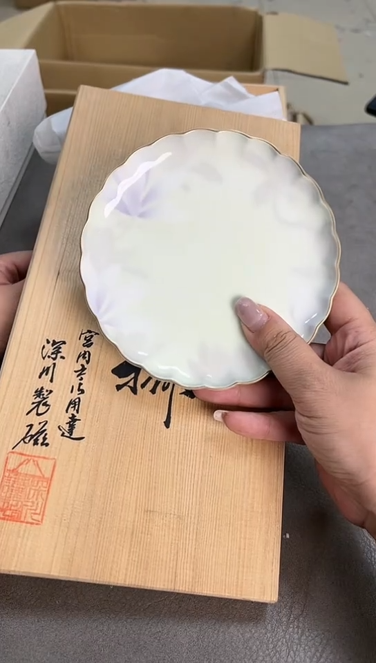 深川五盘 原盒 瓷器瓷器瓷器瓷器