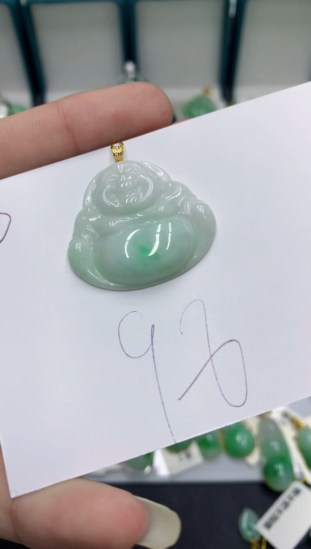 【闪购商品】翡翠颈饰18K金镶嵌翡翠