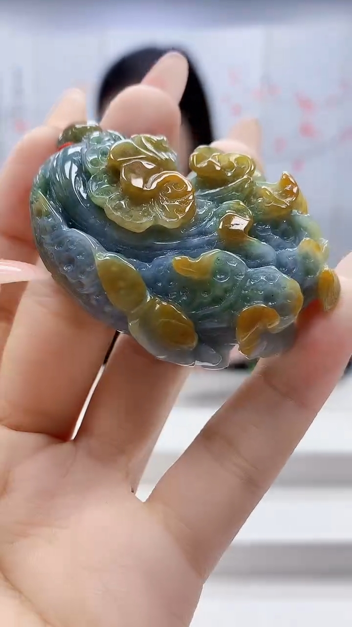 未镶嵌定制翡翠4852ty-毛货挂件7