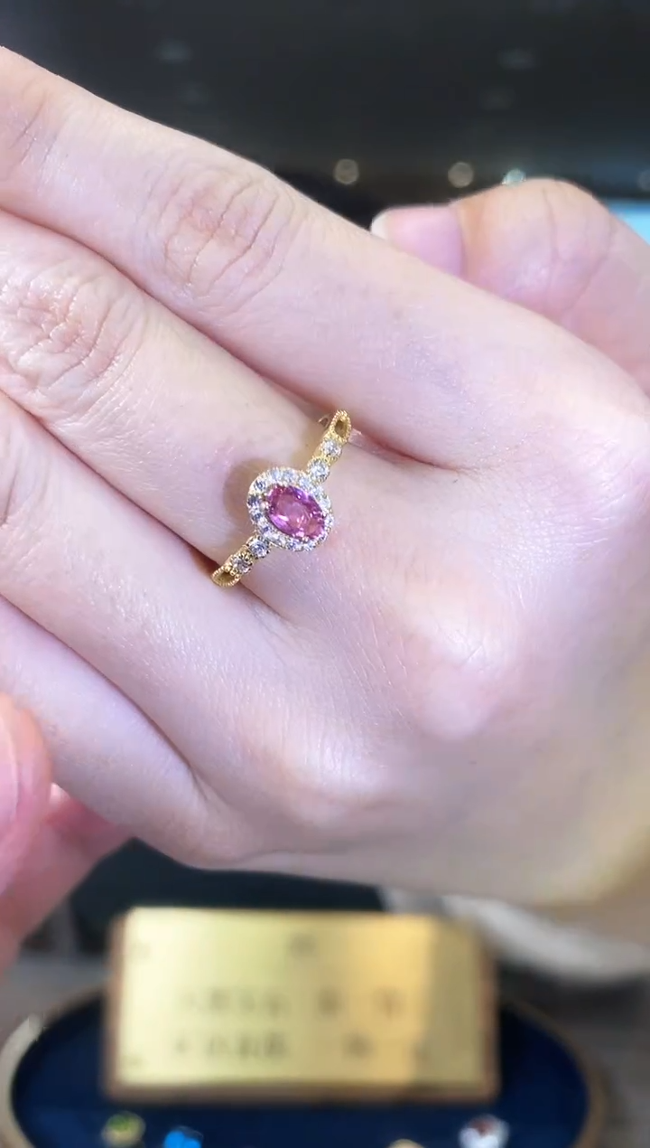 【闪购商品】碧玺戒指银S925镶嵌01天然宝石