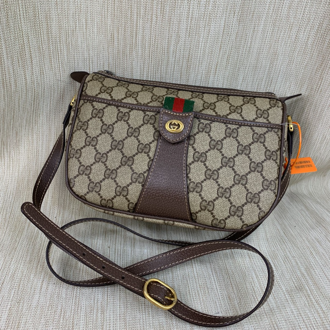 95新 GUCCI/古驰 老花斜跨包/FYWJ10509035/9035