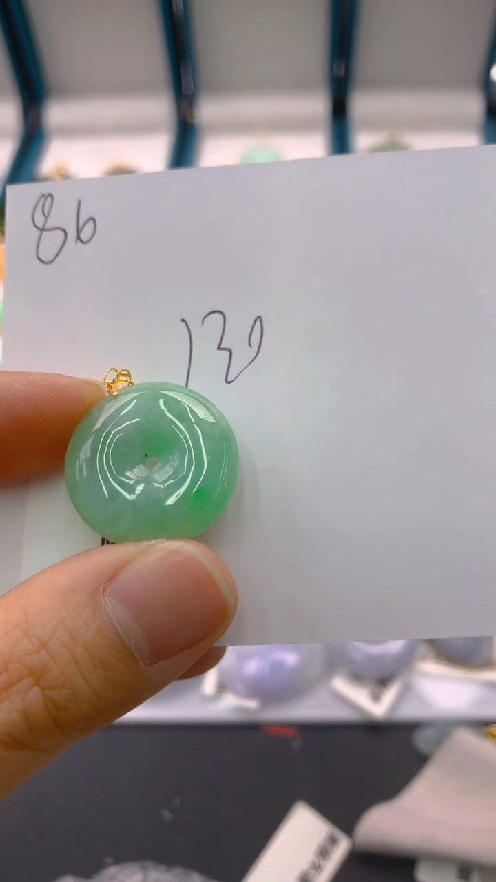 【闪购商品】翡翠颈饰18K金镶嵌1111111111