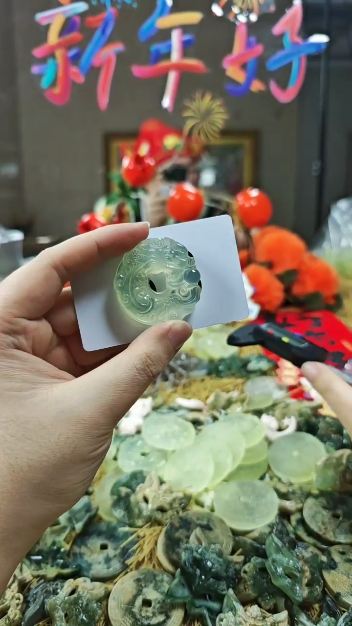 【闪购商品】蛇纹石玉颈饰合金吊坠63