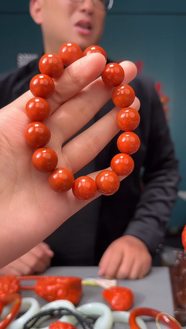 【闪购商品】南红玛瑙颈饰未镶嵌手串14