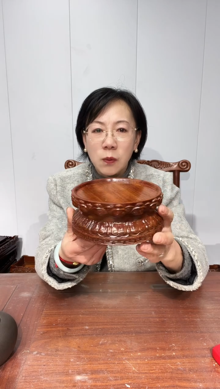 木老花莲花底座13*16*6.5    