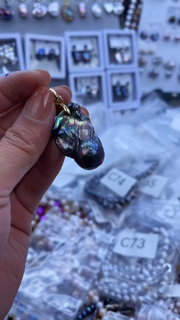 【闪购商品】淡水珍珠吊坠《不含链》未镶嵌76