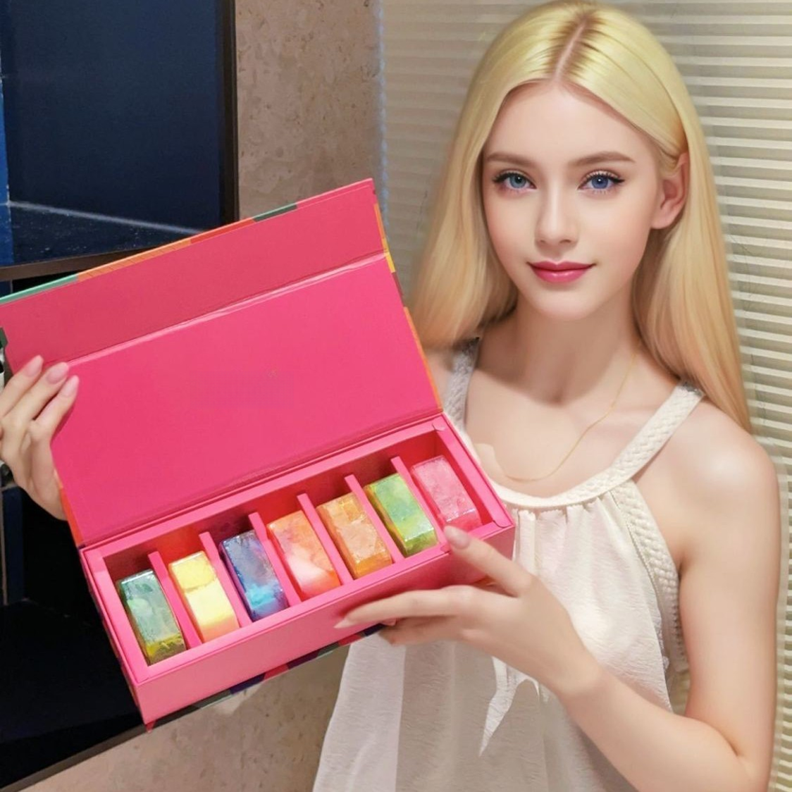 星河七色精油皂香皂礼盒装